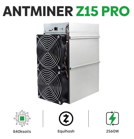 Bitmain Antminer Z15 Pro 840 KSol/s – Zcash Miner (Equihash ASIC)