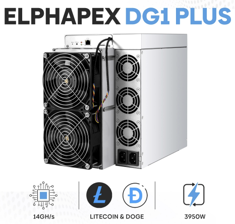 Elphapex DG1 PLUS 14G (14000 MH/s) Scrypt Miner