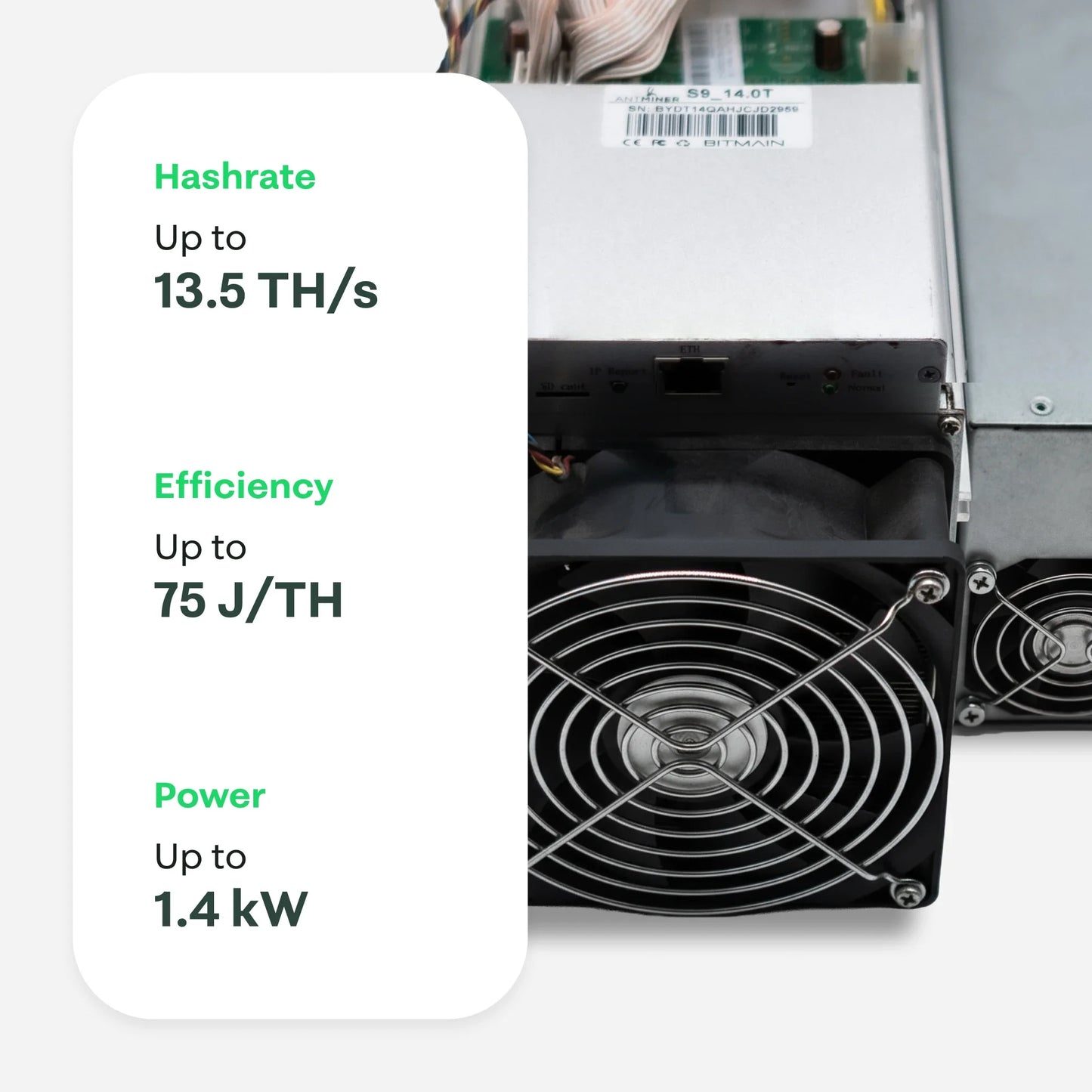 Bitmain Antminer S9 13.5 TH